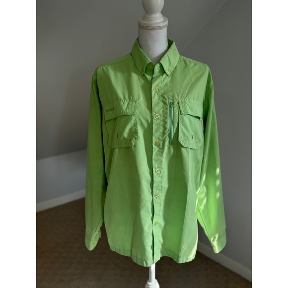 Guide Gear Other - Guide Gear Fishing Shirt Vented Long Sleeve Button Up Outdoor Green M